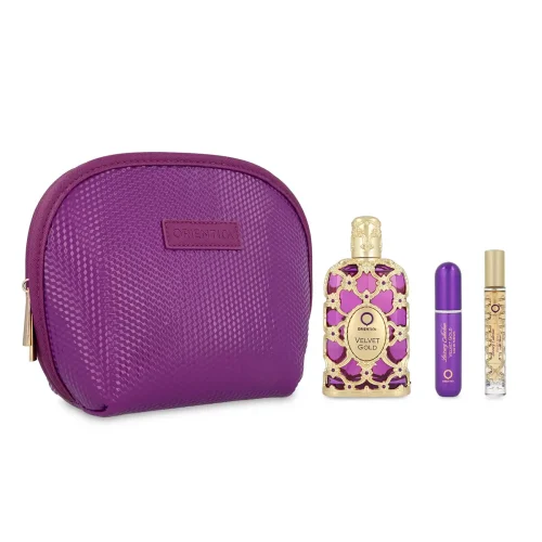 Orientica Set Luxury Collection Velvet Gold 3 Piezas + Cosmetiquera