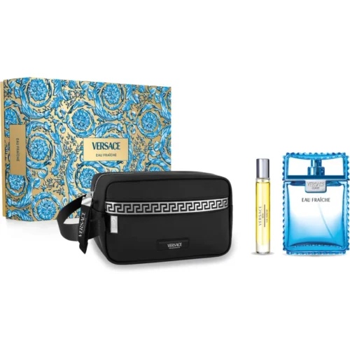 Versace Set  Eau Fraiche  100ml + Vial 10ml + Cosmetiquera 1