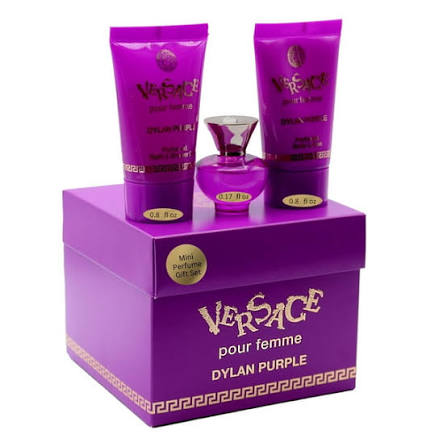 Versace Dylan Purple Mini Eau de Parfum 5ml + Gel de Ducha 25ml + Crema 25ml
