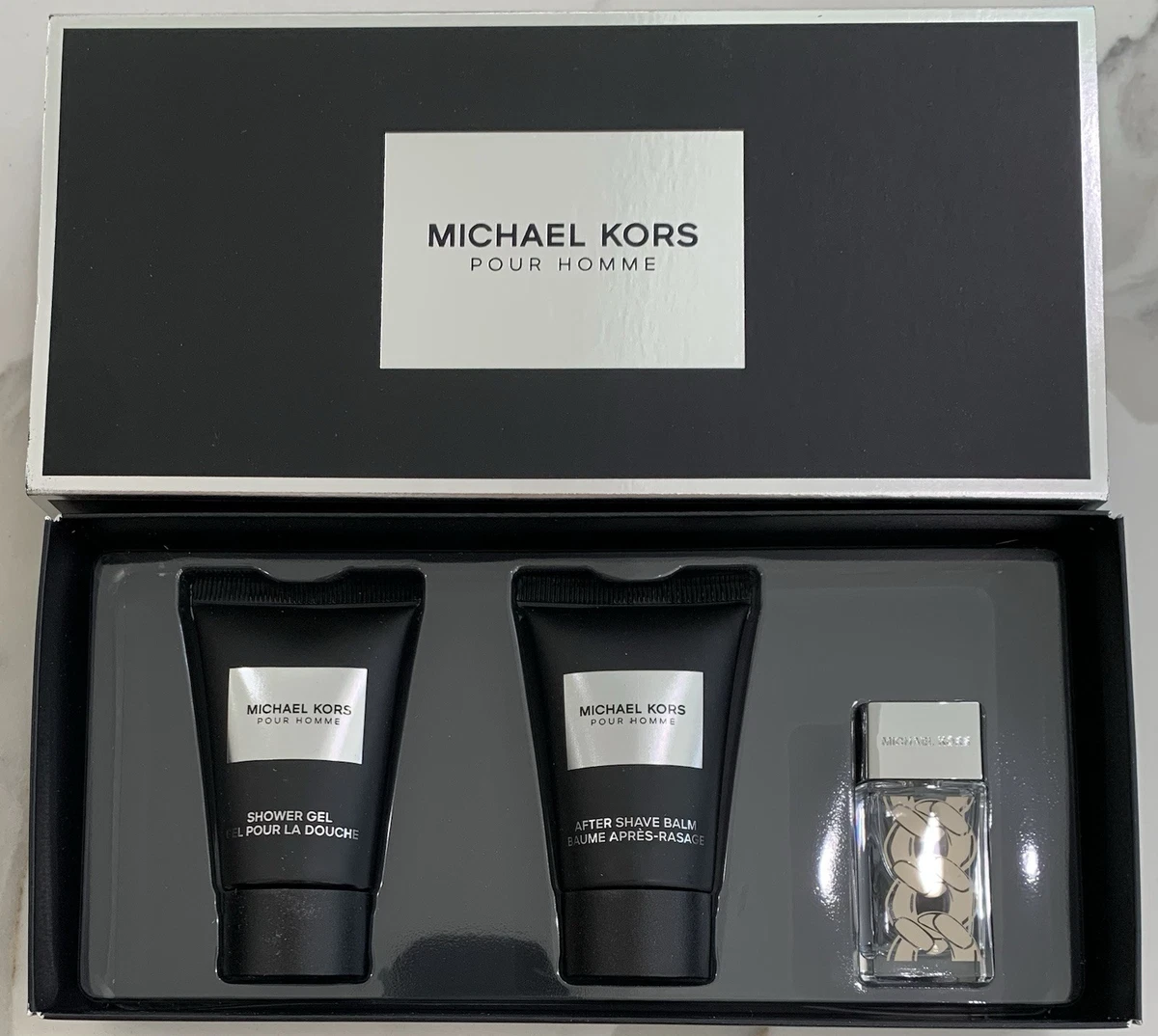Michael Kors Set Agua de Perfume 5ml + Gel de Ducha 25ml + Balsamo Para Despues de Afeitar 25ml