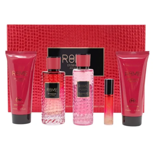 BHARARA SET ROME EXTRADOSE POUR FEMME EDP 100ML + MINIATURA EDP 15ML + FRAGANCE MIST 150ML + SHOWER GEL 150ML + BODY LOTION 150ML