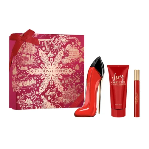 Carolina Herrera Set Good Girl Very 3 Piezas Dama EDP 80ml + Locion Corporal 100ml + Miniatura 10ml