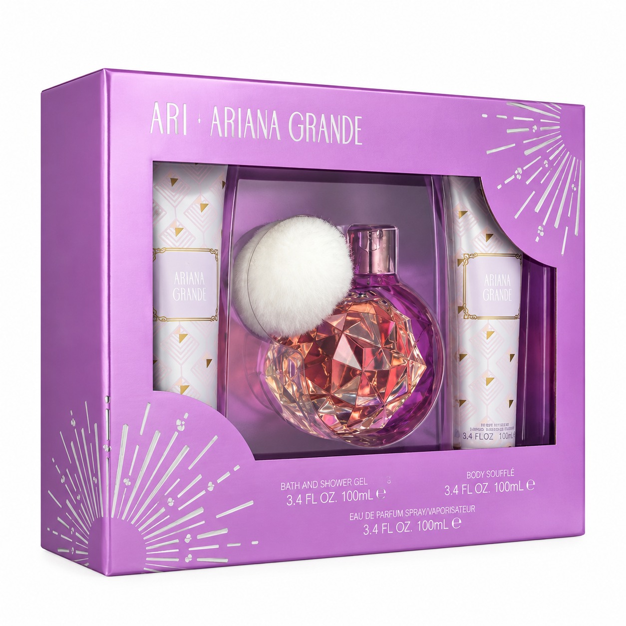 Ariana Grande Set Ari 100ml + Crema + Gel de ducha
