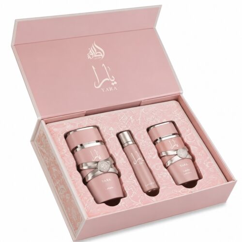 Lattafa Set Yara Rosa 100ml + Hair Mist 50ML + Vial 12ml
