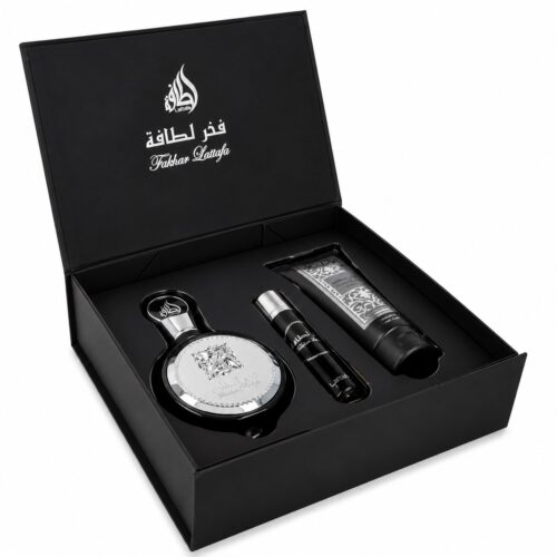 Lattafa Set Fakhar 100ml + Gel De Ducha 100ML + Vial 12ml