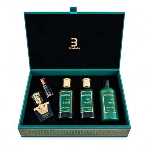 Bharara Set Rey De Reyes + After Shave + Crema + Miniatura Pharaoh 15ml + Miniatura Bharara King 10ml Edp