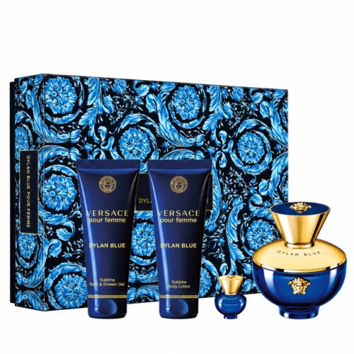 Versace Set Dylan Blue Pour Femme 100ml + Body Lotion + Shower Gel + Mini